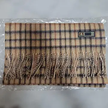 DAKS 체크 무늬 머플러 베이지