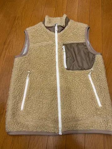 DESCENTE 플리스 베스트 베이지