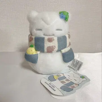 포켓몬 센터 한정판 카비곤 눈사람 봉제 인형 포켓몬 눈사람