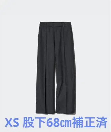 유니클로 브러쉬드 저지 와이드 팬츠 XS