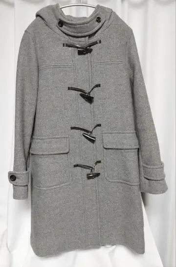 유나이티드 애로우즈 더플 코트 그레이 그린 라벨