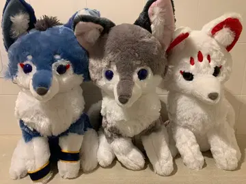 아마테라스의 늑대 울트라 BIG 봉제 인형 랙클 테루 호로우 3종