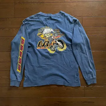 00s No Rules BMX 모토크로스 스케이트 스트릿 소매 프린트