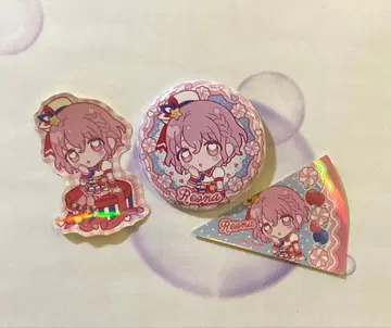 레오나 캐릭터 핑 트레이딩 캔뱃지 스티커 세트