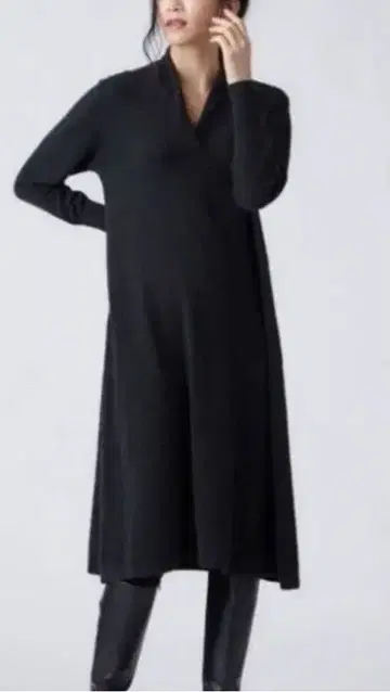 23구 마르세라이즈드 울 캐시미어 니트 원피스 XL 빅 사이즈