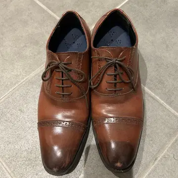 브라운 가죽 가죽 신발 HARUYAMA