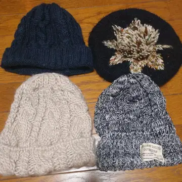 니트 모자 4개