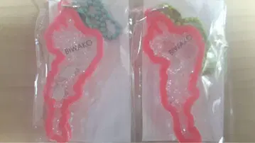 비와코 아크릴 키링 생선, 발바닥 핑크 2개 세트