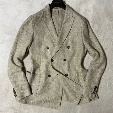 일레븐티 린넨 혼방 트위드 더블 자켓 50/XL 새상품급 이탈리아제
