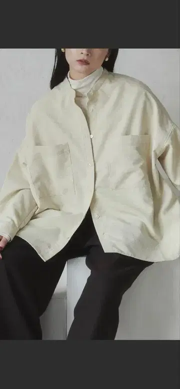 hunch 블라우스 셔츠 가는 골 오버 셔츠 여성용