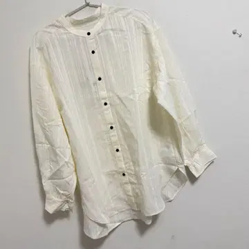 글로벌 워크 시어 스트라이프 셔츠 긴팔