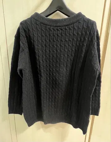 새상품 프레임워크 케이블 니트 보트넥 긴팔 블랙