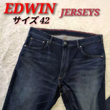 새상품급 EDWIN JERSEYS 스트레이트 데님 사이즈 42
