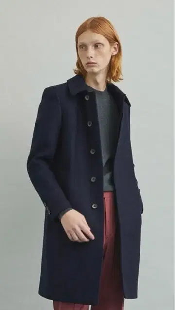 UNITED TOKYO Super110's 멜톤 스텐칼라 코트