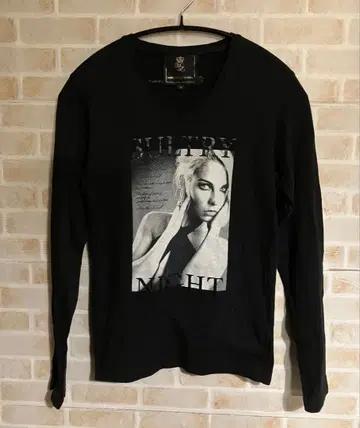 MURDER LICENSE V넥 긴팔 프린트 롱T 티셔츠