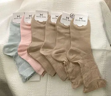 모리 하나에 실크 혼방 삭스 6켤레 세트 [ 미착용 새상품 ]