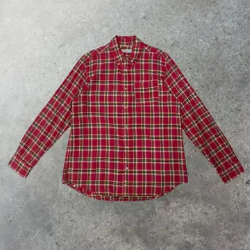 vintage 플란넬 셔츠 아메카지 그런지 구제 의류 코튼 100%