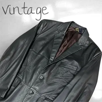 [ 새상품급 ] 기라로쉬 남성용 램 가죽 테일러드 자켓 빈티지 M