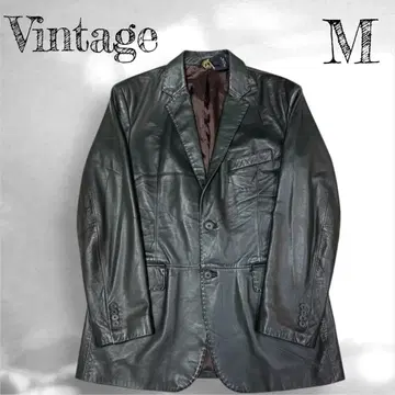 [ 새상품급 ] 기라로쉬 남성용 램 가죽 테일러드 자켓 빈티지 M