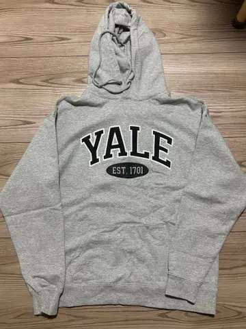 Yale 그레이 후드티