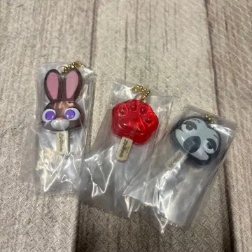 주토피아 아이스 캔디 키링 캡슐 토이 가챠 세트