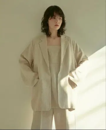 [ dium. ] summer tweed oversized jacket