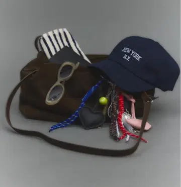 HANNE 스무스 인조 가죽 백 브라운