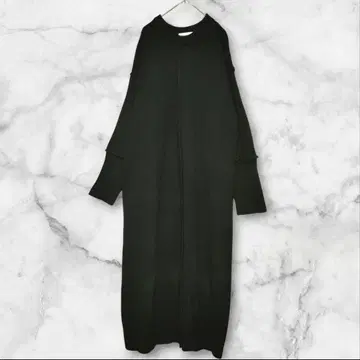 셀렉트 모카 블랙 니트 롱 원피스 프리 사이즈