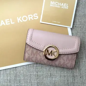 새상품 마이클코어스 MICHEAL KORS 시그니처 핑크 키케이스