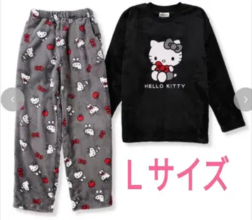 택 포함 새상품 헬로 키티 플리스 보들보들 룸웨어 L 파자마