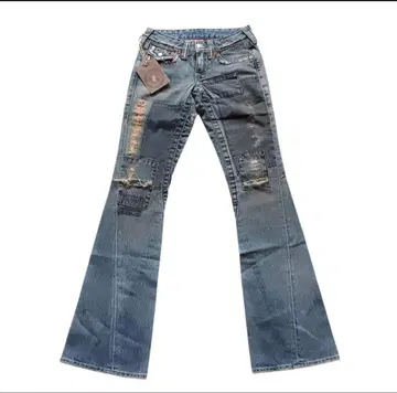 트루릴리전 부츠컷 데님 패치워크 택 포함 새상품