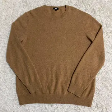 UNIQLO 캐시미어 100% 크루넥 니트 스웨터 XL 사이즈