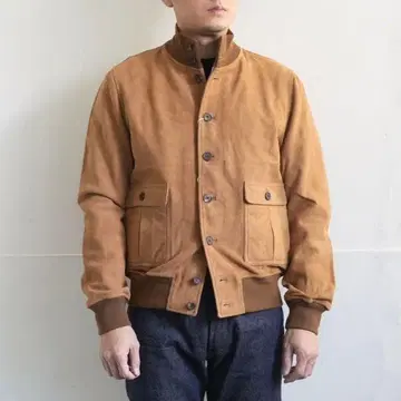 새상품 Esperto A1-type 스웨이드 재킷 에스페르토 A1 48