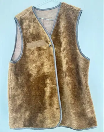 브라운 퍼 베스트 M 사이즈 상당