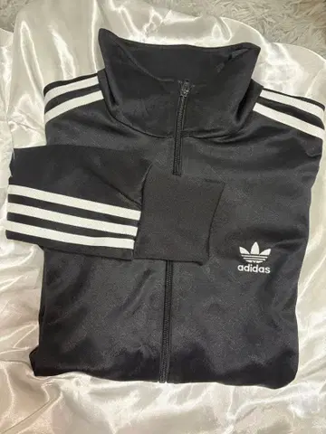 adidas 집업 저지 블랙