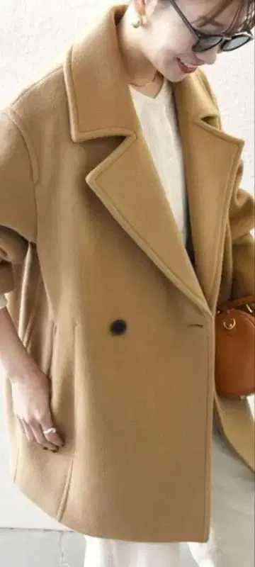 이달 말까지 가격 인하 울 100% 체스터 코트