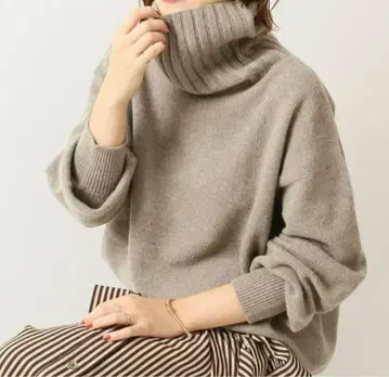 Spick&Span 스픽앤스팬 캐시미어 울 터틀 풀오버