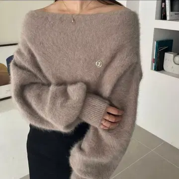 CAPRICIEUX LE'MAGE 폭스 캐시미어 돌먼 니트