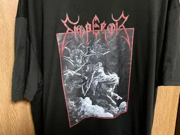 블랙 메탈 Emperor 밴드 티셔츠 밴티