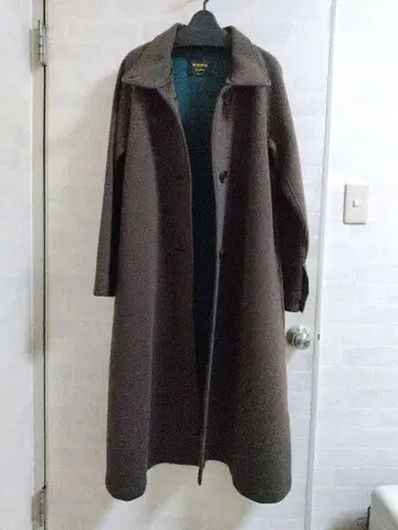 AS KNOW AS 롱 코트 브라운