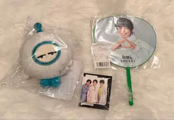 로로 이노하라 요시히코 토니센 우츄토 봉제 인형 부채 사진 세트