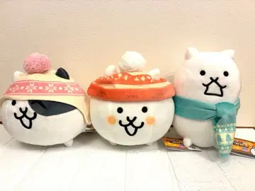 냥코 대전쟁 윈터 스타일 봉제 인형 남코 한정판 전 3종 컴플리트