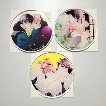 후쿠야마 료코 역대 남성용 집사 카페 헛된 사랑에 아크릴 코스터 3종