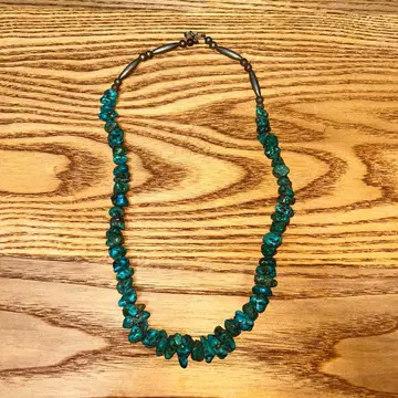터콰이즈 내추럴 스톤 목걸이