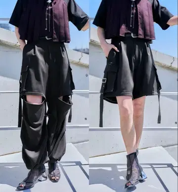 [ HARE ] 2WAY 메탈 카고 팬츠