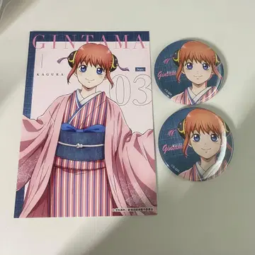 은혼 카구라 점프 페스타 2026 회장 한정 로손 캔뱃지 엽서