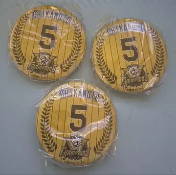 2025 JERA 리그 우승 기념 캔뱃지 #5 근본광사 3개 세트