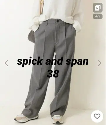 하이브리드 더블 크로스 원턱 팬츠 38 spick and span