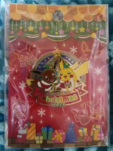 미개봉품 포켓몬 센터 한정판 2015 크리스마스 로고 핀즈