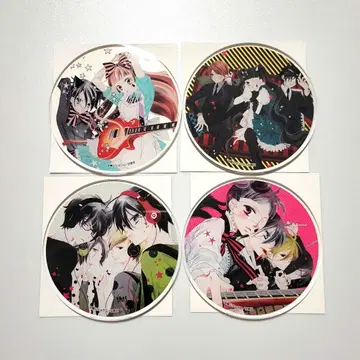 후쿠야마 료코 역대 남성 집사 카페 복면계 노이즈 아크릴 코스터 4종